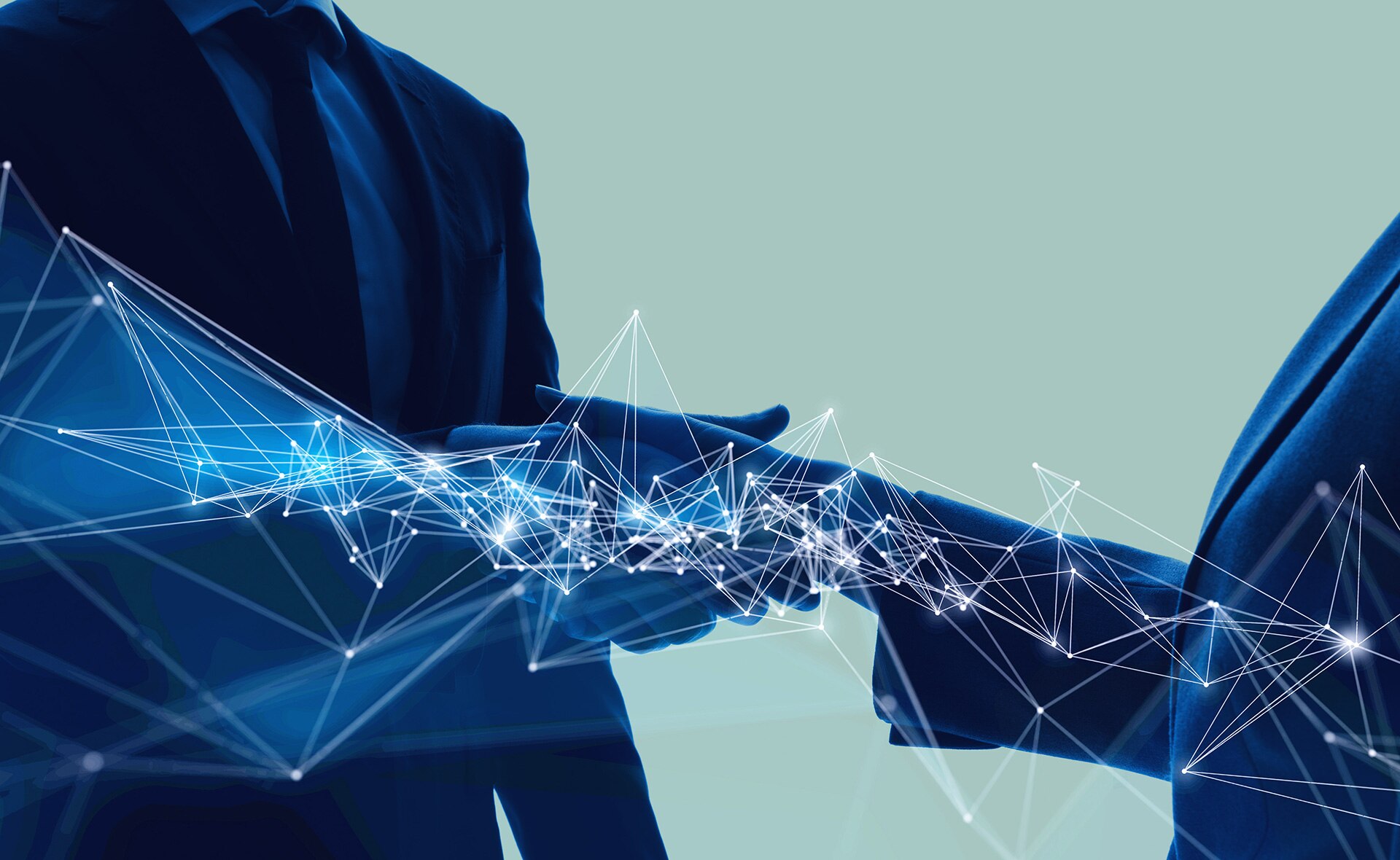 estrechar manos, cerrar un trato, blockchain, tecnología, préstamos corporativos Fotografía de estrechar manos, cerrar un trato, blockchain, tecnología, préstamos corporativos BBVA