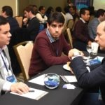 Ejecutivos de BBVA Continental en conversatorios con fintechs locales.