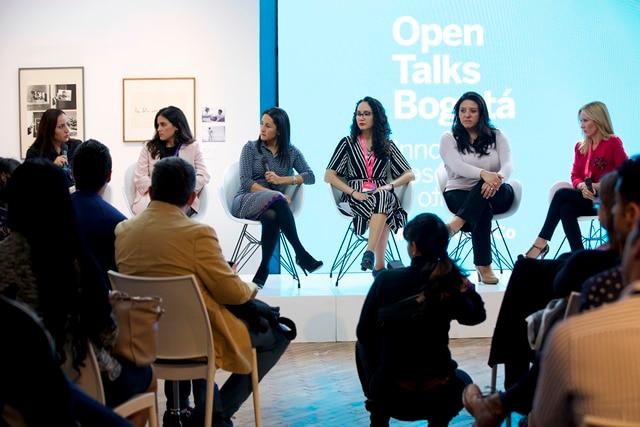 De Izq. a Der. Joanna Prieto, Cofundadora de Geek Girls para latinoamérica; Carolina Álvarez, directora de We Work Colombia; Marcela Andrade, Google Colombia; Leticia Gasca, directora ejecutiva del Instituto del Fracaso; Marisol Meléndez Fotografía De Izq. a Der. Joanna Prieto, Cofundadora de Geek Girls para latinoamérica; Carolina Álvarez, directora de We Work Colombia; Marcela Andrade, Google Colombia; Leticia Gasca, directora ejecutiva del Instituto del Fracaso; Marisol Meléndez
