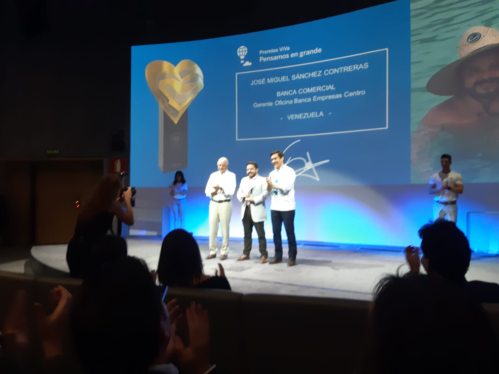 José Miguel Sánchez en los premios ViVa BBVA Provincial José Miguel Sánchez en los premios ViVa BBVA Provincial