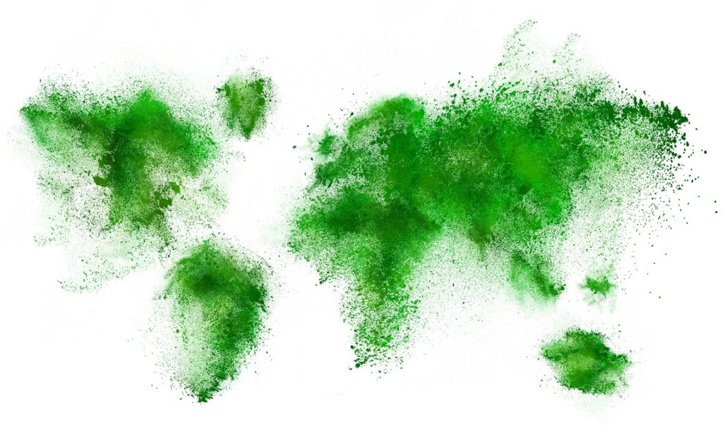 mapamundi verde fotografia de mapamundi verde BBVA