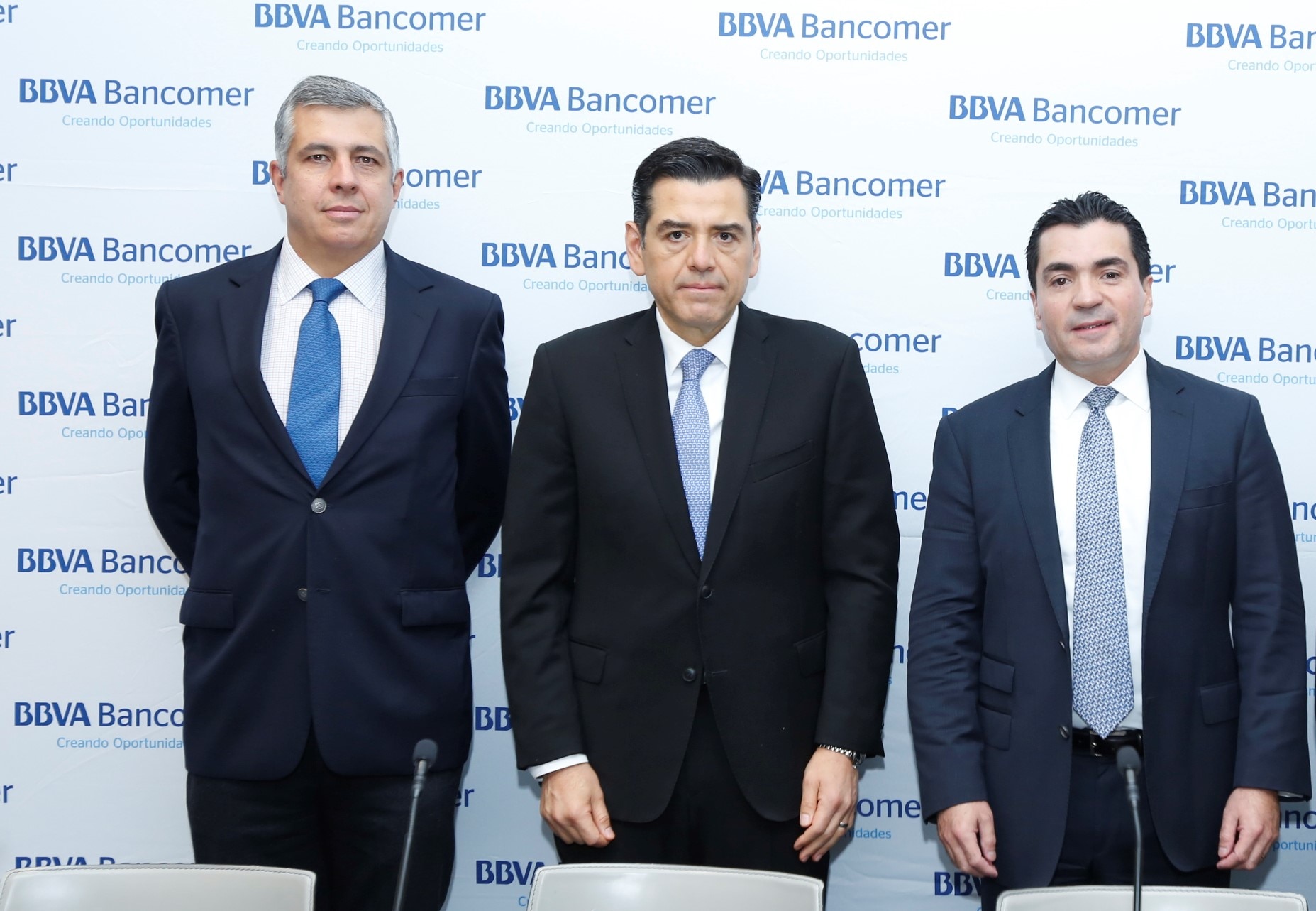 Carlos Serrano, Ignacio de la Luz y Eduardo Osuna BBVA Bancomer Carlos Serrano, Ignacio de la Luz y Eduardo Osuna BBVA Bancomer