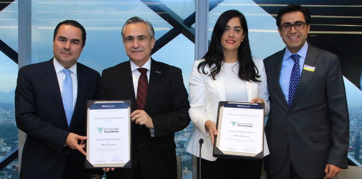 Firma de convenio TecMilenio BBVA Bancomer Firma de convenio TecMilenio BBVA Bancomer
