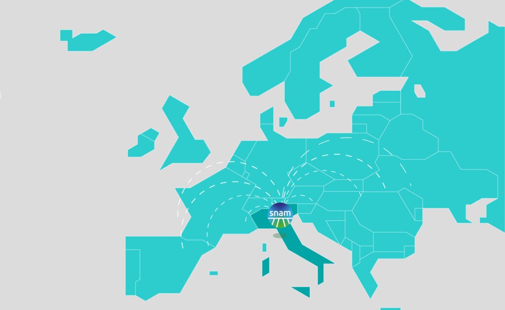 Italia, mapa, Europa, azul, snam, gas, plano Fotografía de Italia, mapa, Europa, azul, snam, gas, plano