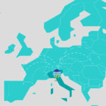 Fotografía de Italia, mapa, Europa, azul, snam, gas, plano