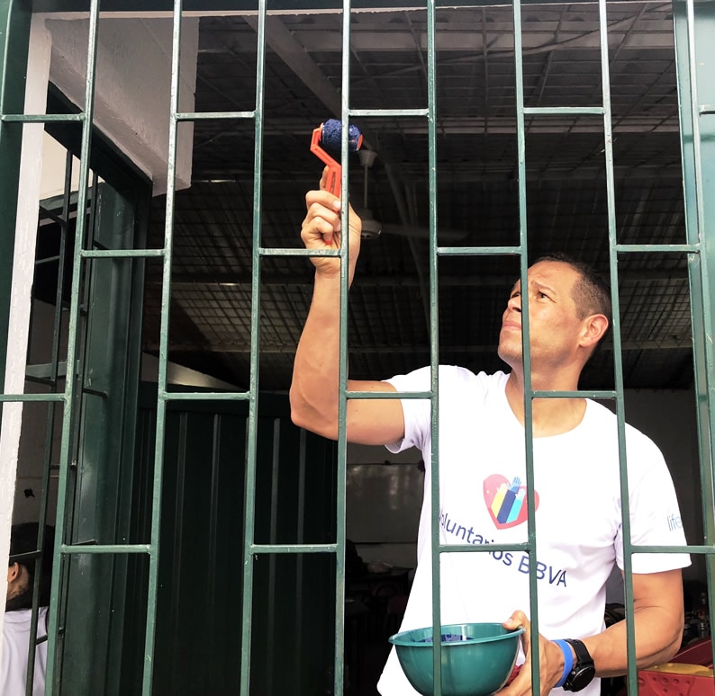Óscar Córdoba como voluntario en Melgar Óscar Córdoba como voluntario en Melgar