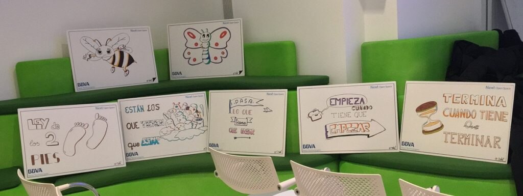 next agile open space metodologias agiles carteles recurso bbva