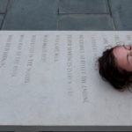 Jenny Holzer Memorial Bench II Eye cut by flying glass…