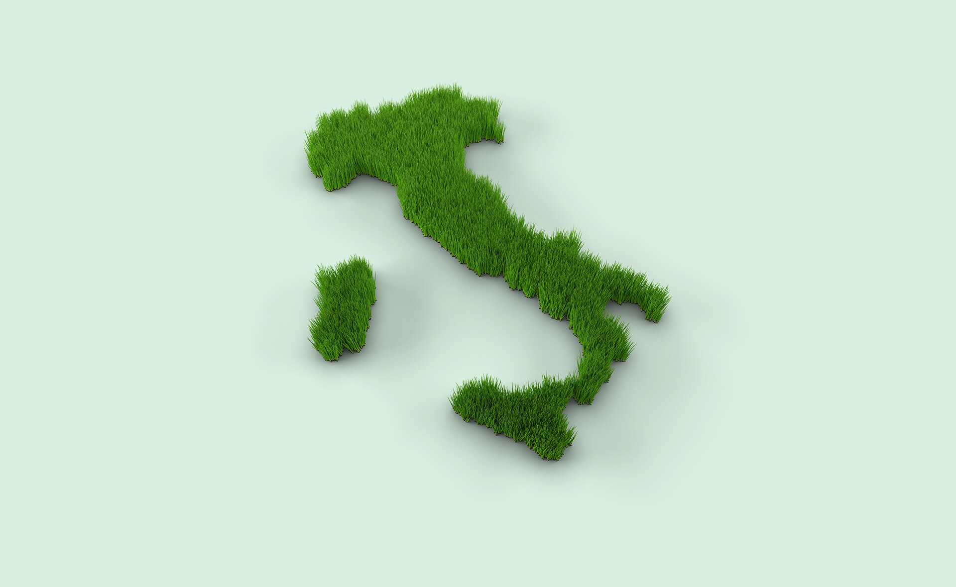 Fotografía de Italia, mapa, sostenibilidad, bota, verde, cesped, sostenible