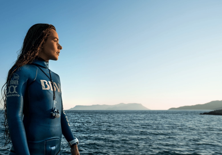 La apneista colombiana Sofía Gómez, en la Xibalba Freediving Sofía Apneísta