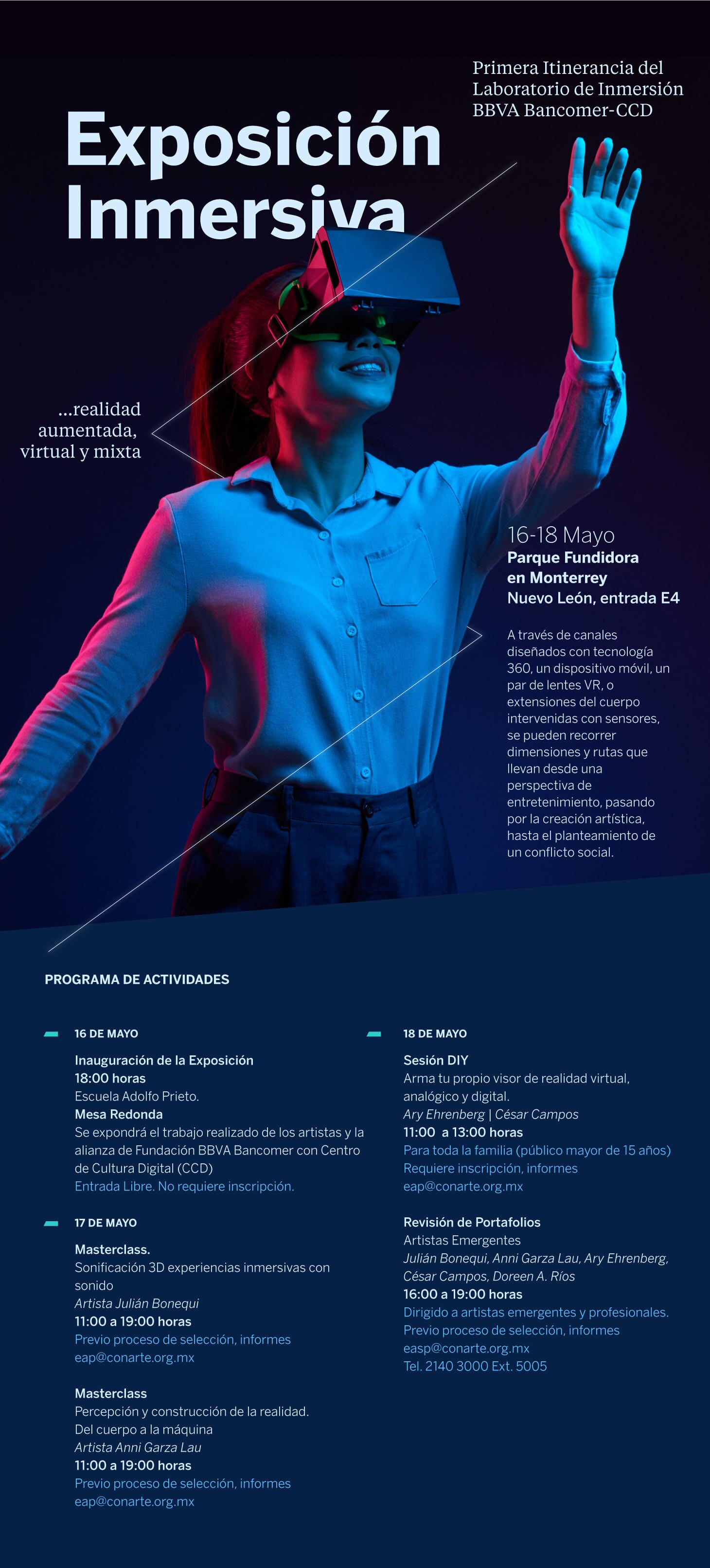 Calendario del Laboratorio de Inmersion BBVA bancomer CCD