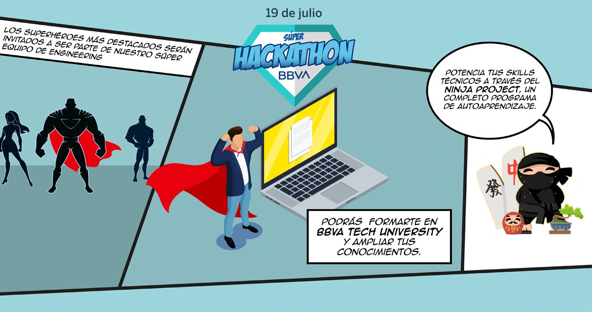 Súper Hackathon BBVA: En busca de jóvenes talentos tecnológicos Súper Hackathon BBVA: En busca de jóvenes talentos tecnológicos