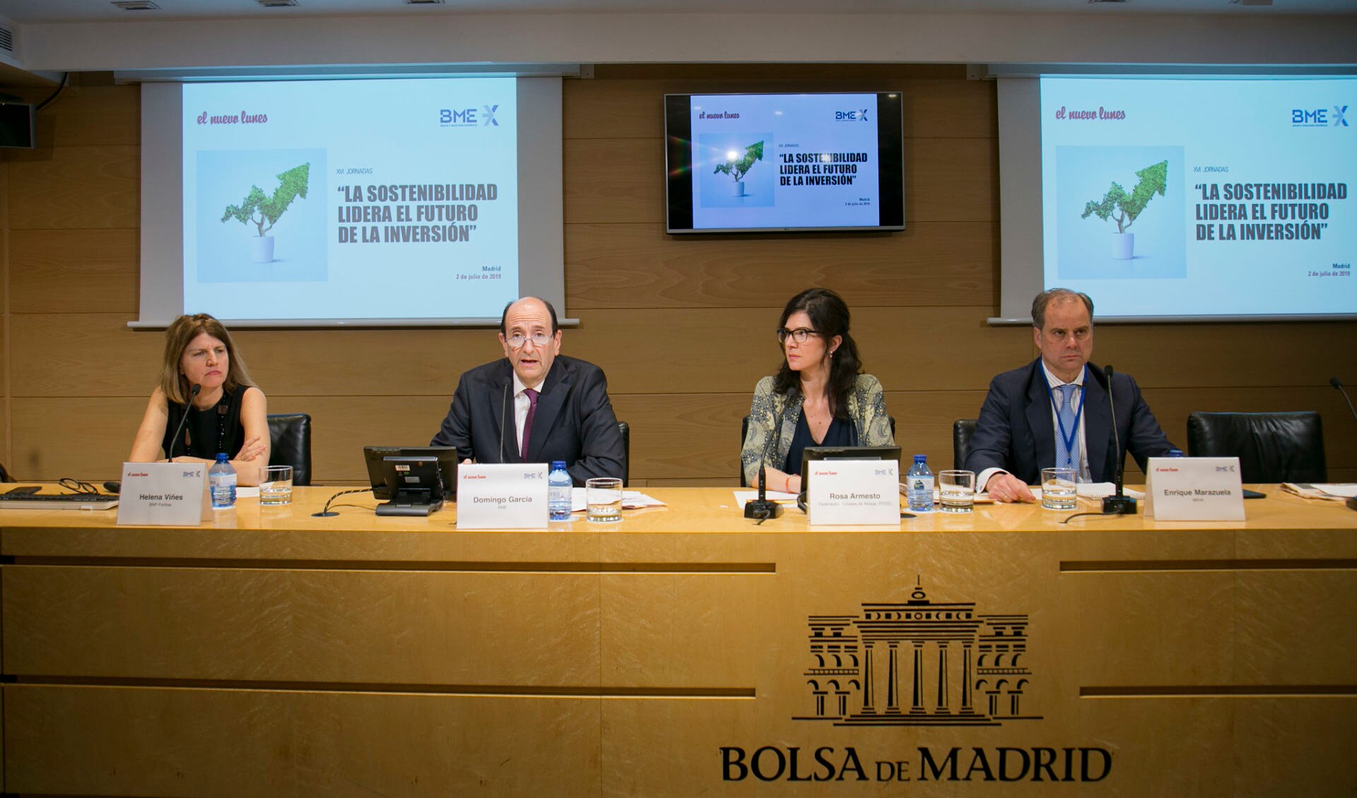 imagen de Enrique Marazuela BBVA Banca Privada jornada sostenibilidad Bolsa de Madrid