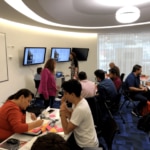 Startups recibiendo formación del primer Google Launchpad de BBVA en Colombia