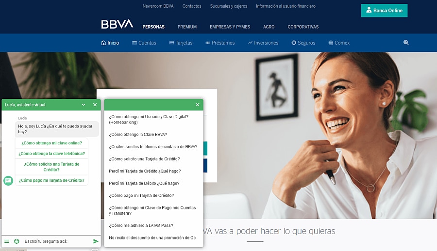 Chatbot-Lucía-BBVA-Argentina Chatbot-Lucía-BBVA-Argentina