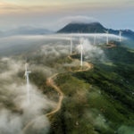 Fotografía de Sostenibilidad, verde, aerogeneradores, energías, sostenible, montañas, paisaje