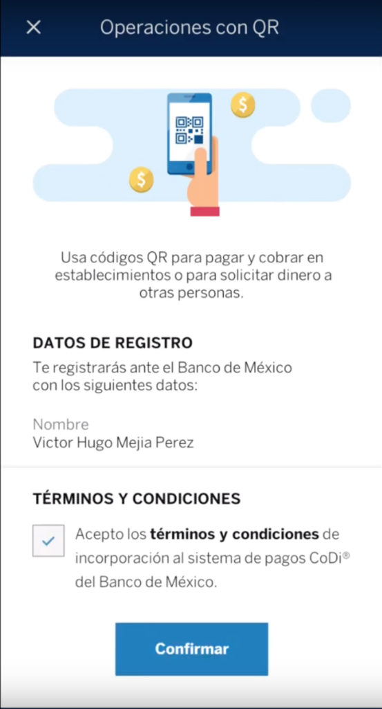 Cómo comenzar a usar CoDi en la app BBVA México?