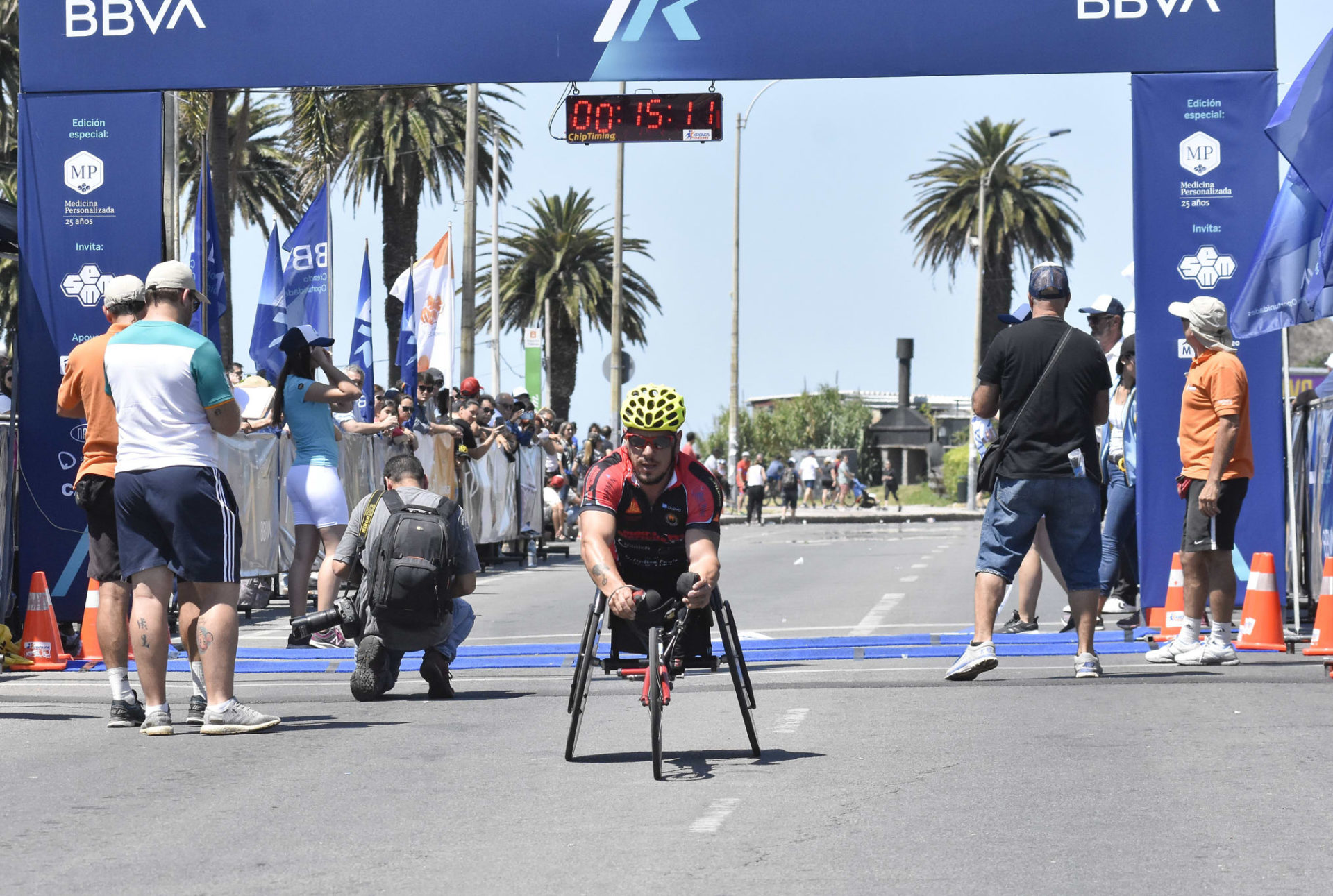 7K ganador en silla de ruedas