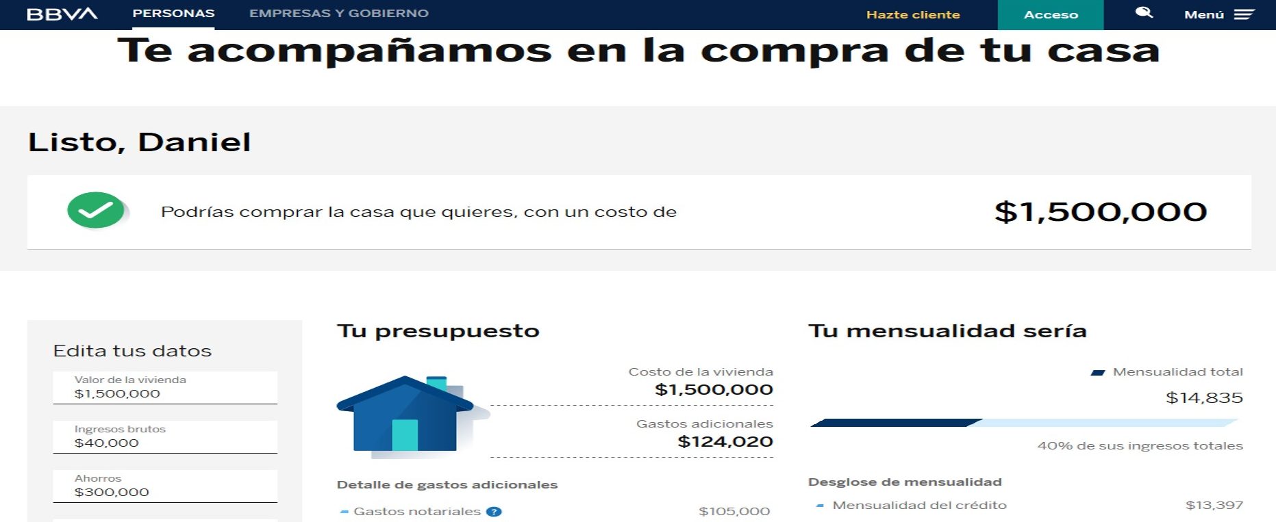Funcionalidad mis números Funcionalidad mis números