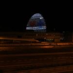 La Vela de BBVA se ilumina como homenaje a sanitarios por el coronavirus_ Ciudad BBVA