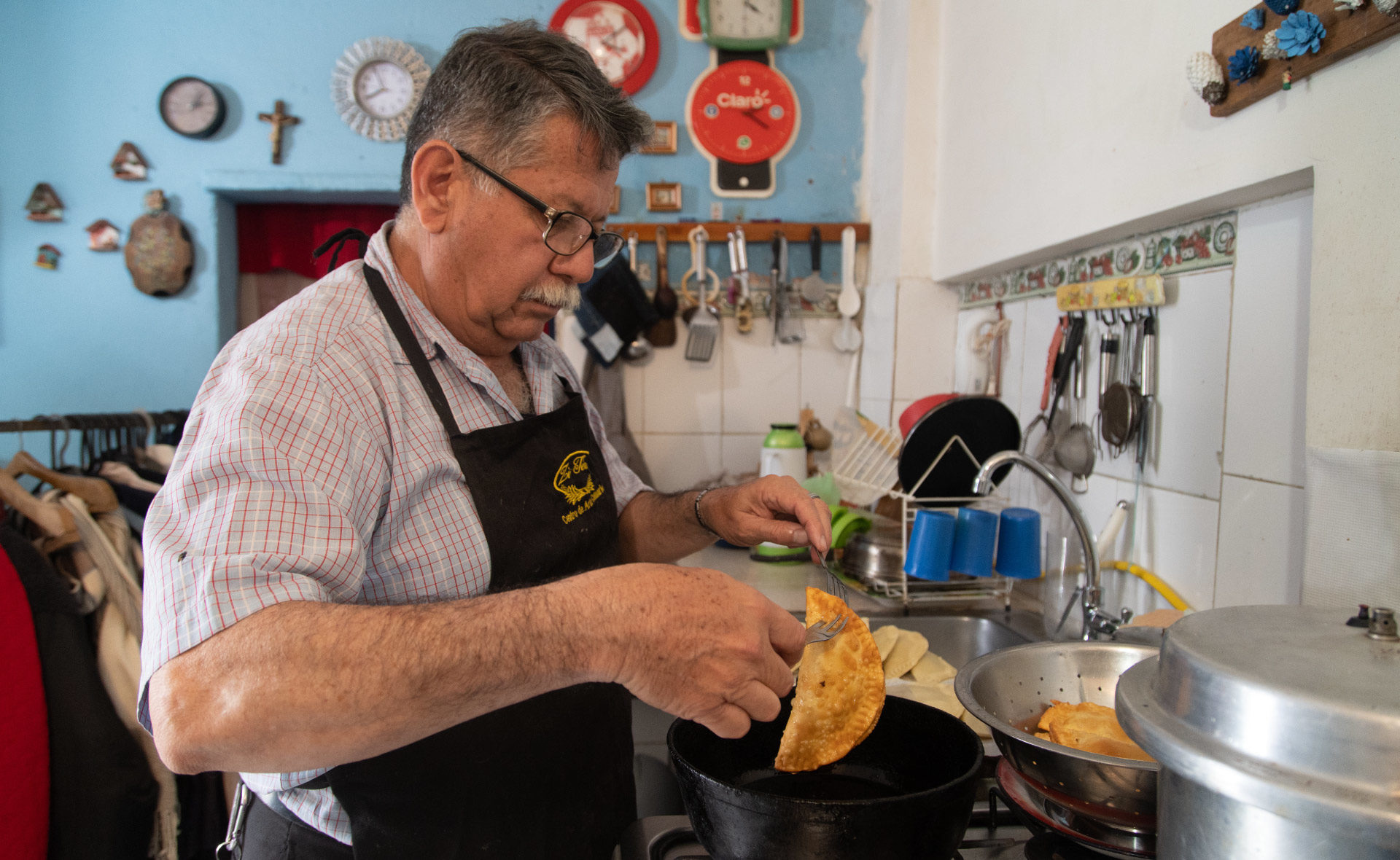 Fotografía de Jorge Dominguez, migrante venezolano al que atiende la FMBBVA