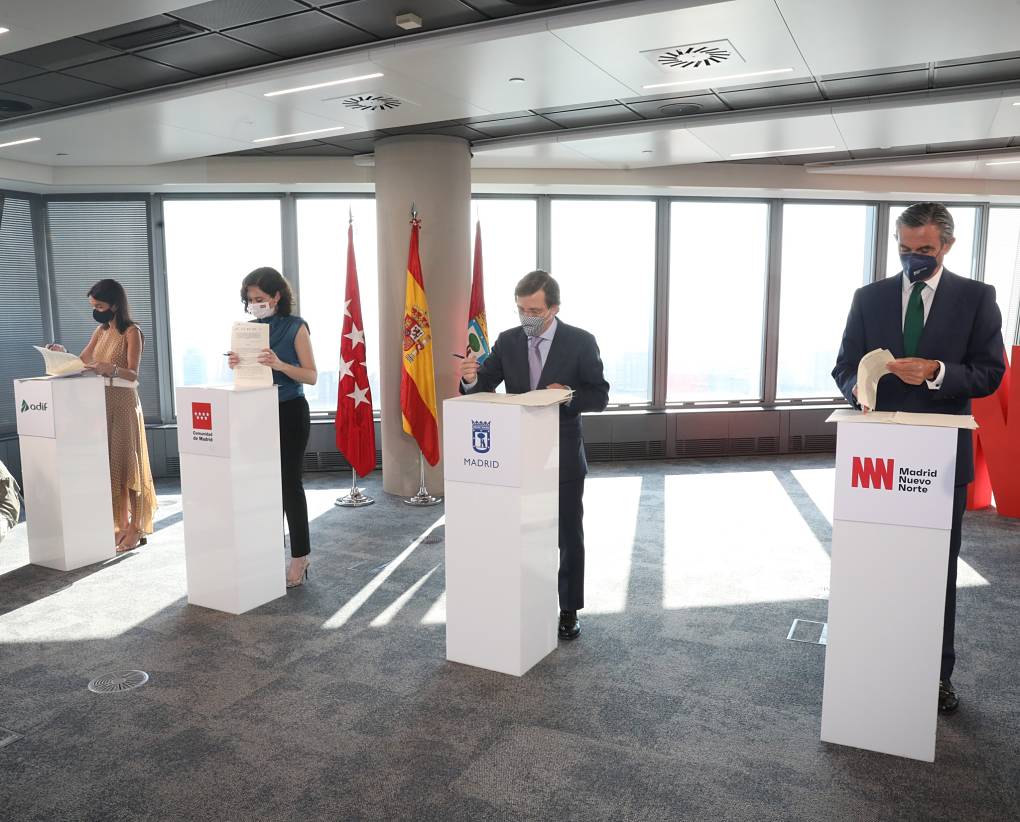 Firma convenio marco Madrid Nuevo Norte