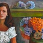 Mujer sentada con Flores. Diego Rivera