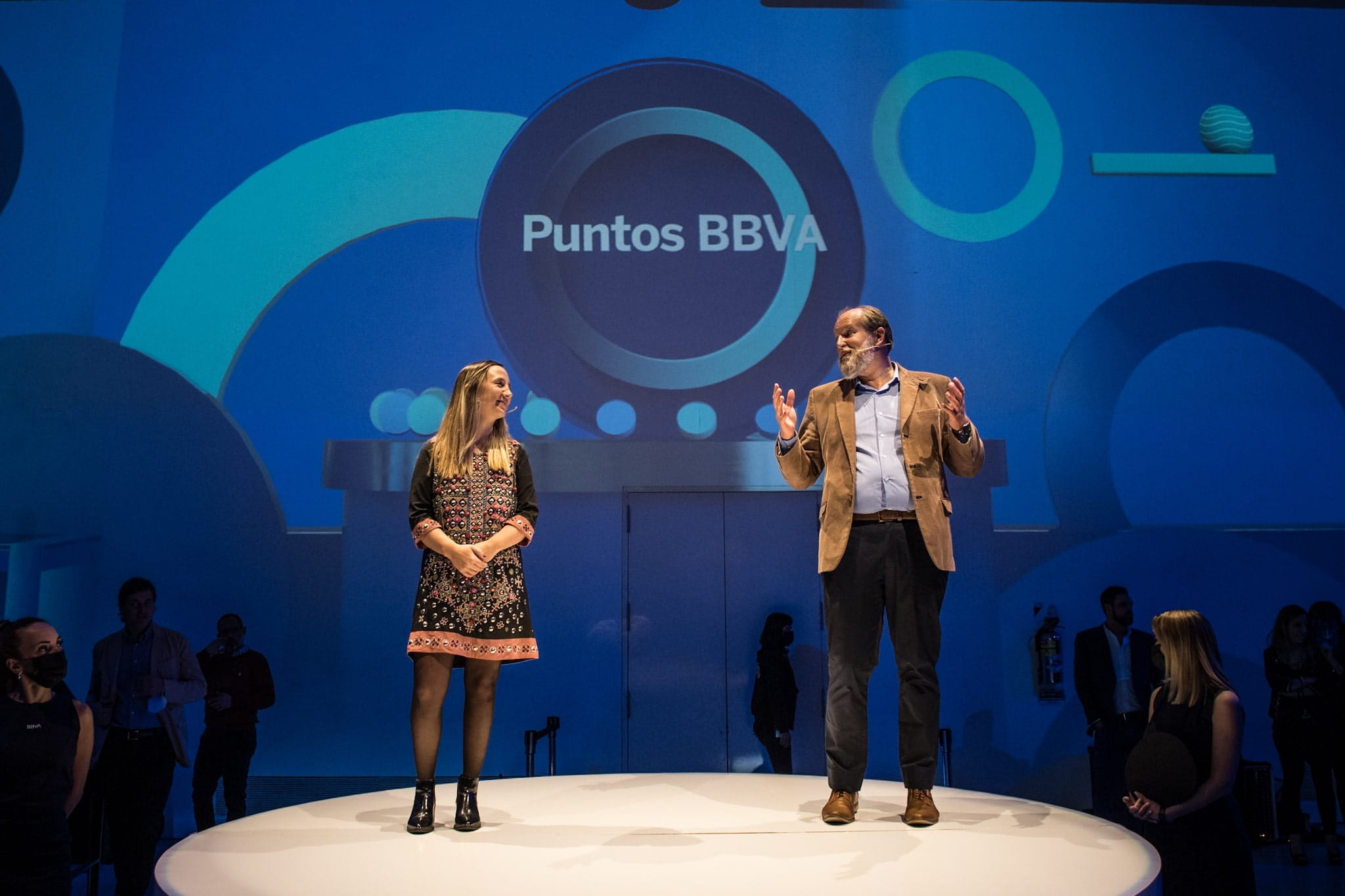 Florencia Canestri y Juan Kindt en la presentación de Puntos BBVA Florencia Canestri y Juan Kindt en la presentación de Puntos BBVA