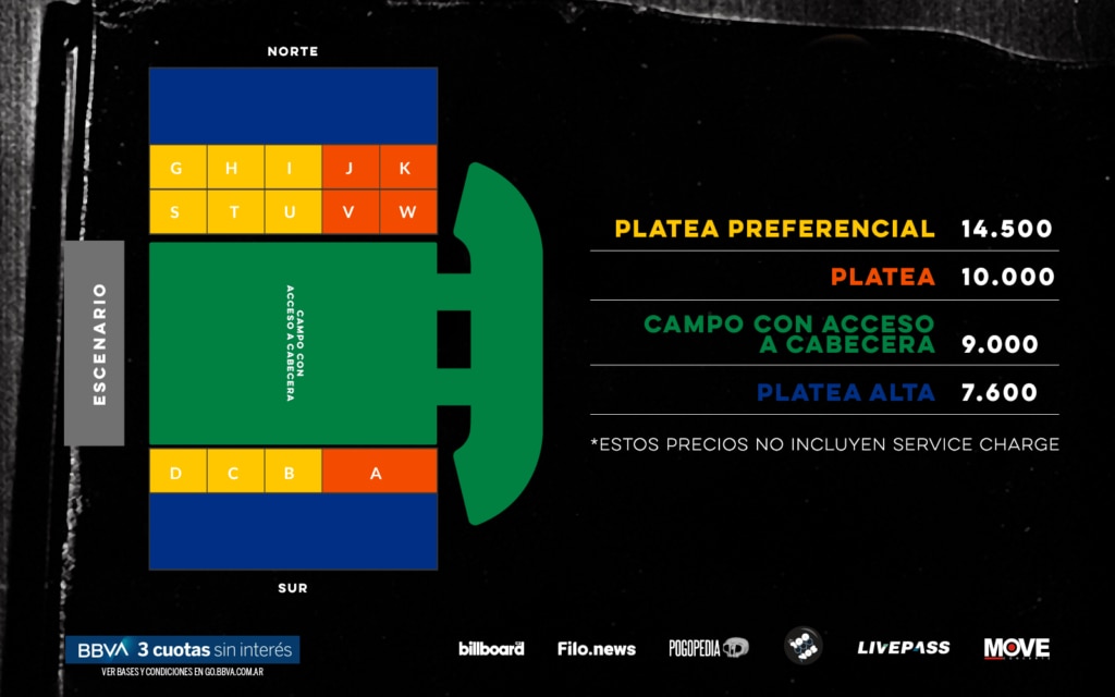 Preventa exclusiva de Green Day para clientes de BBVA en Argentina Estadio Vélez Green Day
