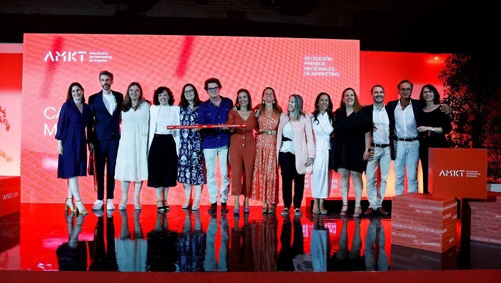 Equipo de Marketing de BBVA en España en la gala de entrega del premio Equipo de Marketing de BBVA en España en la gala de entrega del premio
