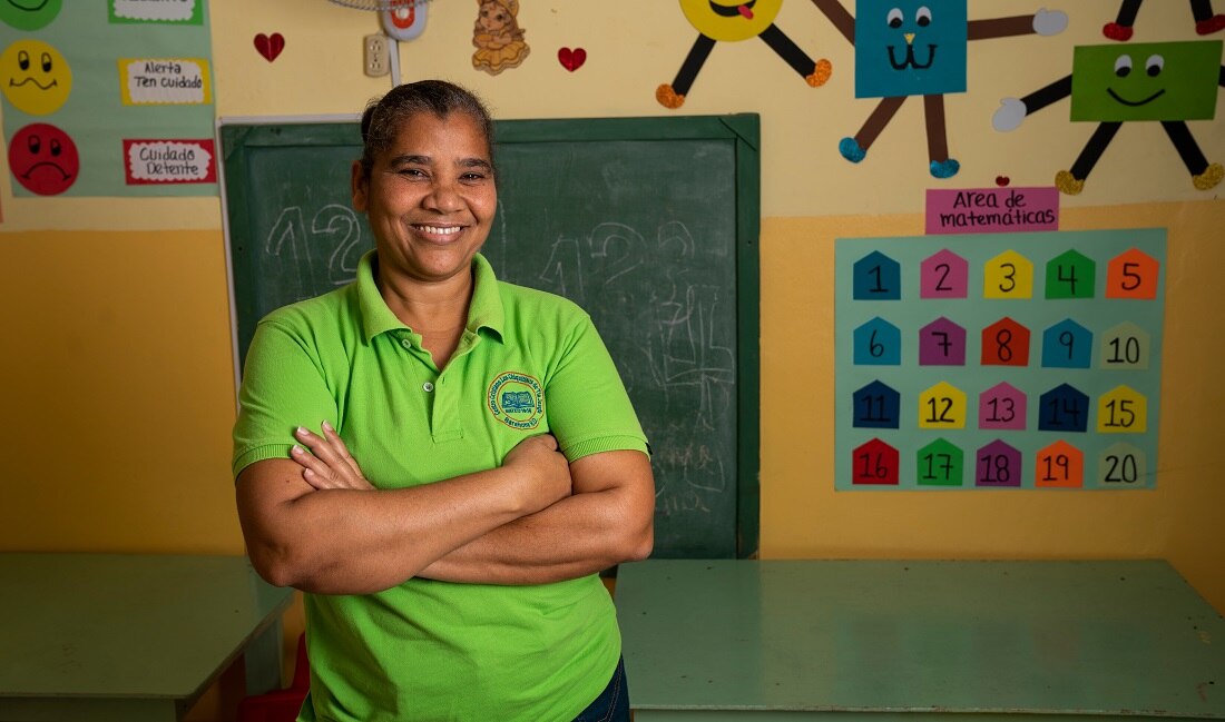 Josefa Cuevas, emprendedora dominicana, atendida por Banco Adopem (FMBBVA) Josefa Cuevas, emprendedora dominicana, atendida por Banco Adopem (FMBBVA)
