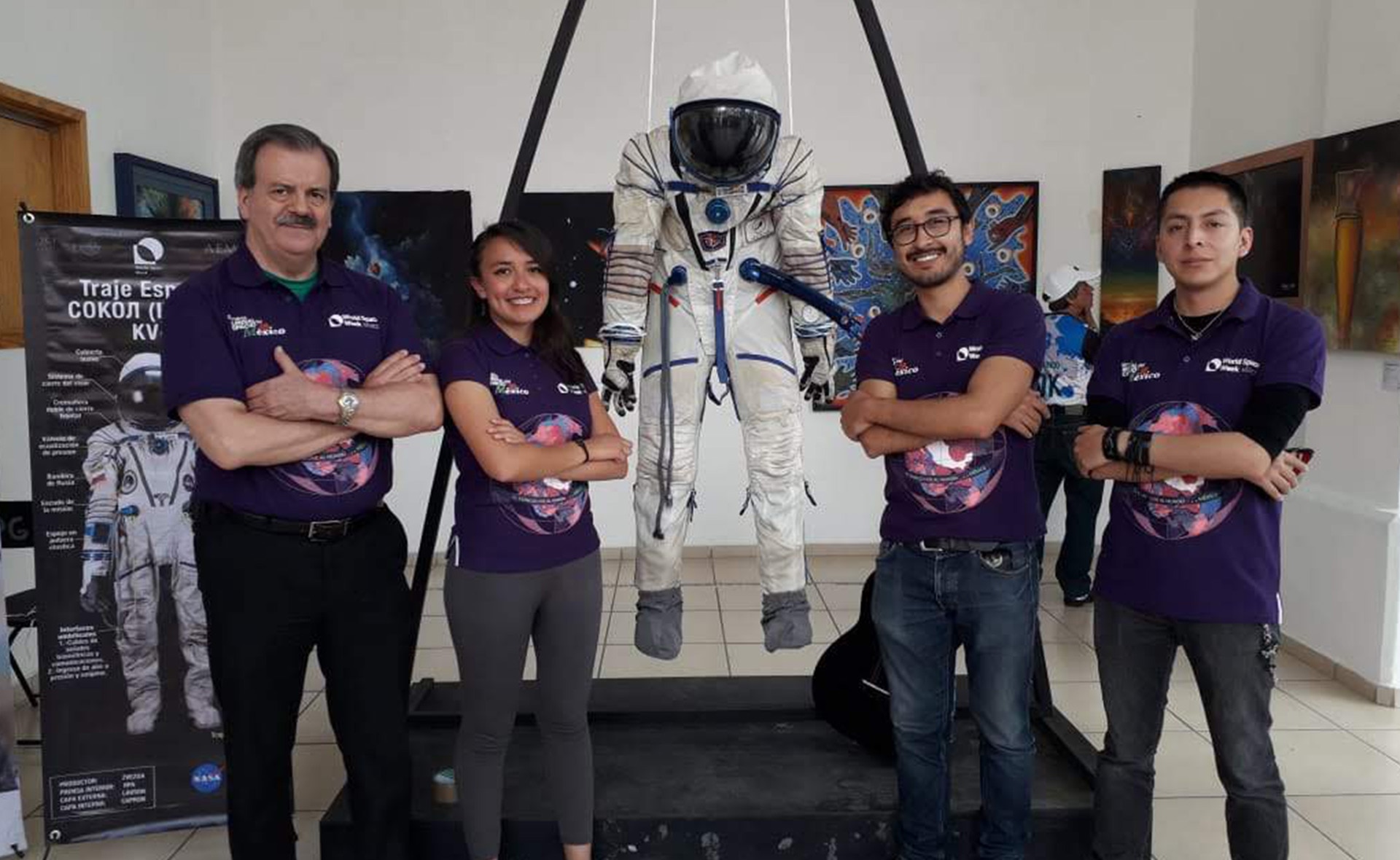 Tai Kin conectó con la Agencia Espacial de México para promocionar la semana del espacio de la ONU