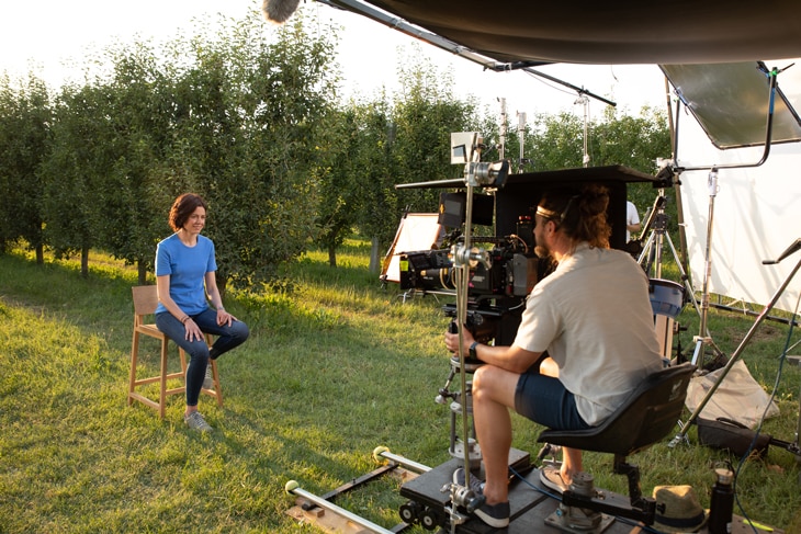 Gemma Llanes durante la entrevista con BBVA