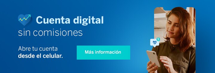 Cuenta digital sin comisiones - BBVA México