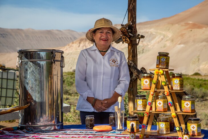 Edith Elgueta, la chilena que produce miel en el desierto