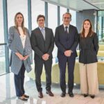 Helena de la Torre, Gerente Regional de Instituciones Financieras para Brasil y Cono Sur de IFC., Jorge Bledel, presidente ejecutivo de BBVA Argentina y el vicepresidente de IFC para Europa, América Latina y el Caribe, Alfonso García Mora; Verónica Incera - Chief Corporate & Investment Banking de BBVA