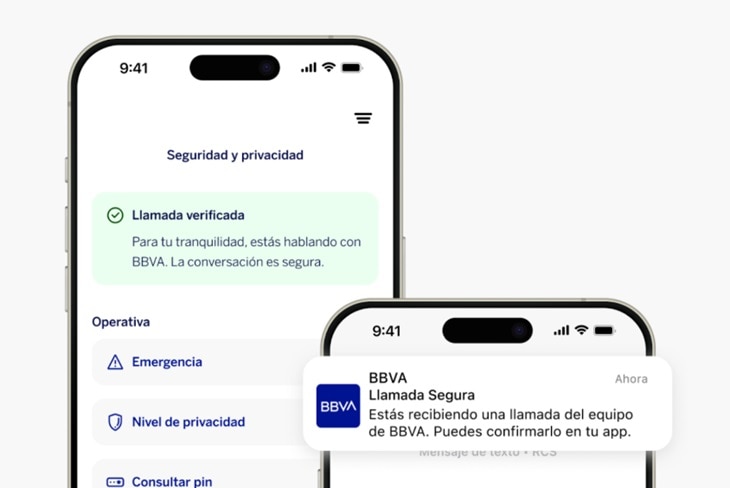 BBVA refuerza la seguridad ante fraudes con llamadas verificadas en la ‘app’