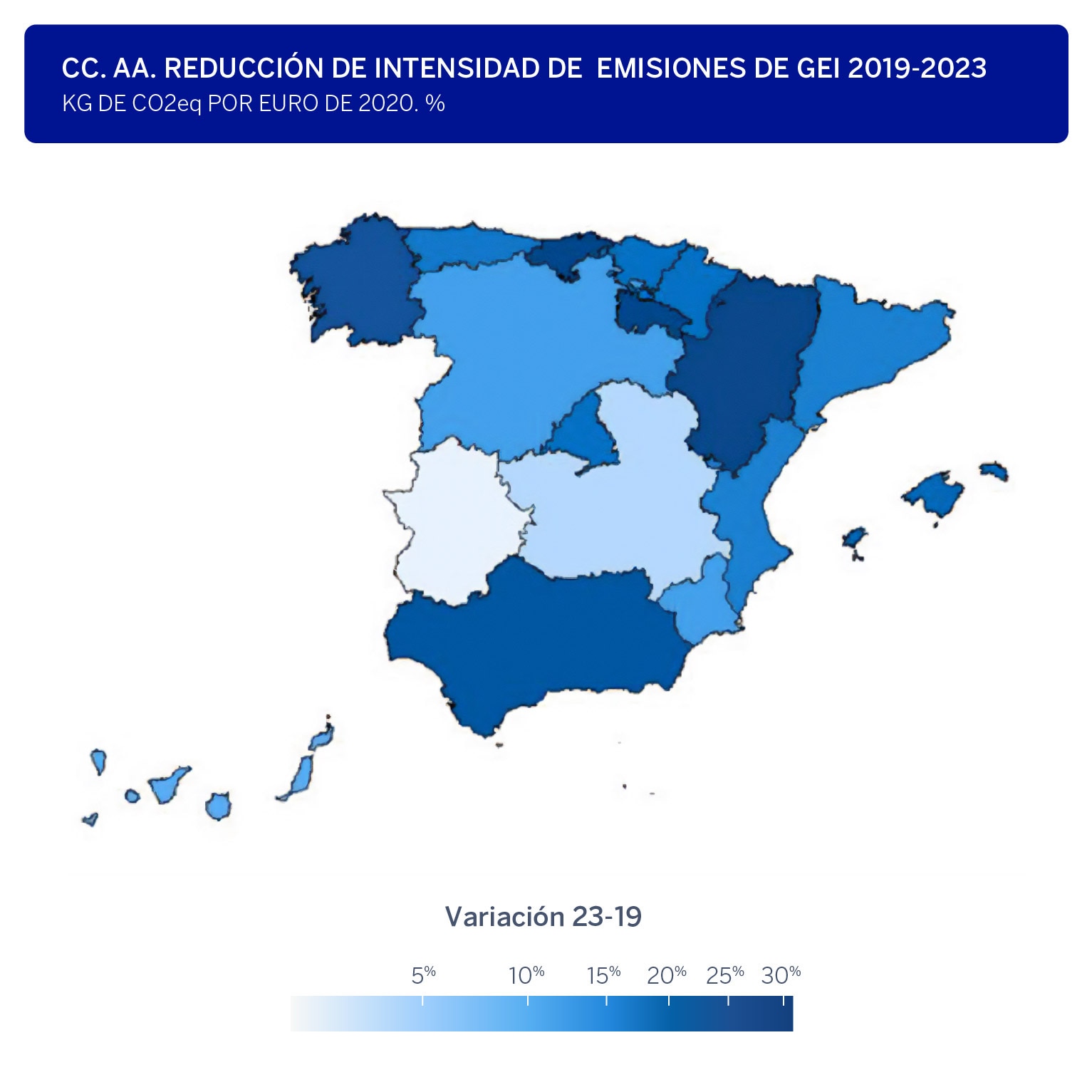 BBVA Research: España avanza en la descarbonización, aunque a distintas velocidades por regiones