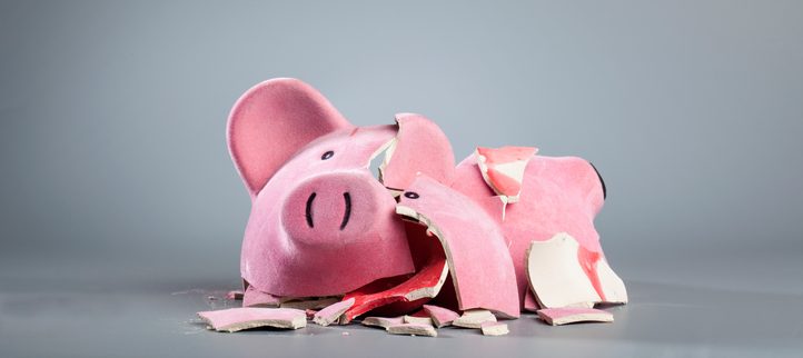 Robbed piggy bank resource bbva