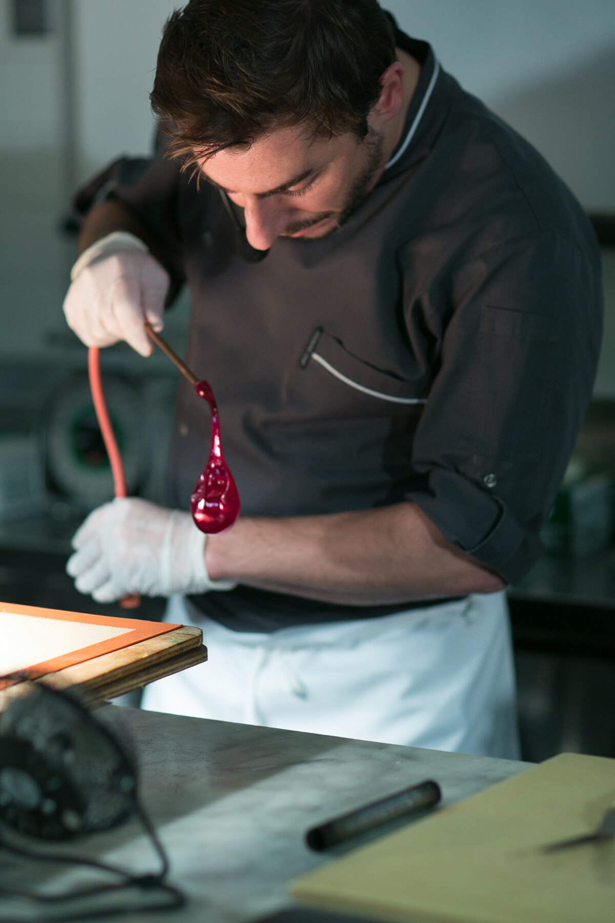 Jordi Roca in the kitchen in New York Picture of Jordi Roca in the kitchen in New York- BBVA