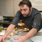 Jordi Roca, cooking, New York Picture of Jordi Roca cooking in New York