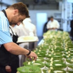 Jordi Roca, gol de messi, buenos aires, argentina Picture of Jordi Roca preparing El Gol de Messi dessert BBVA