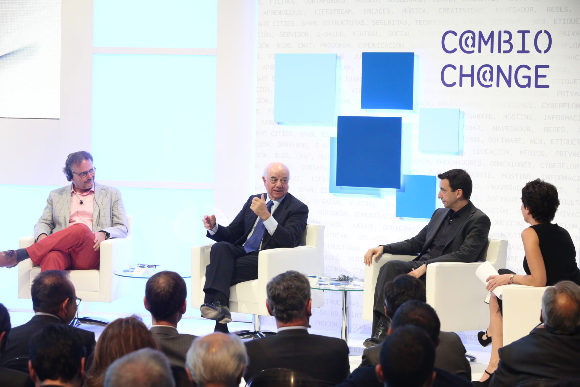 Francisco González during the presentation of the book 