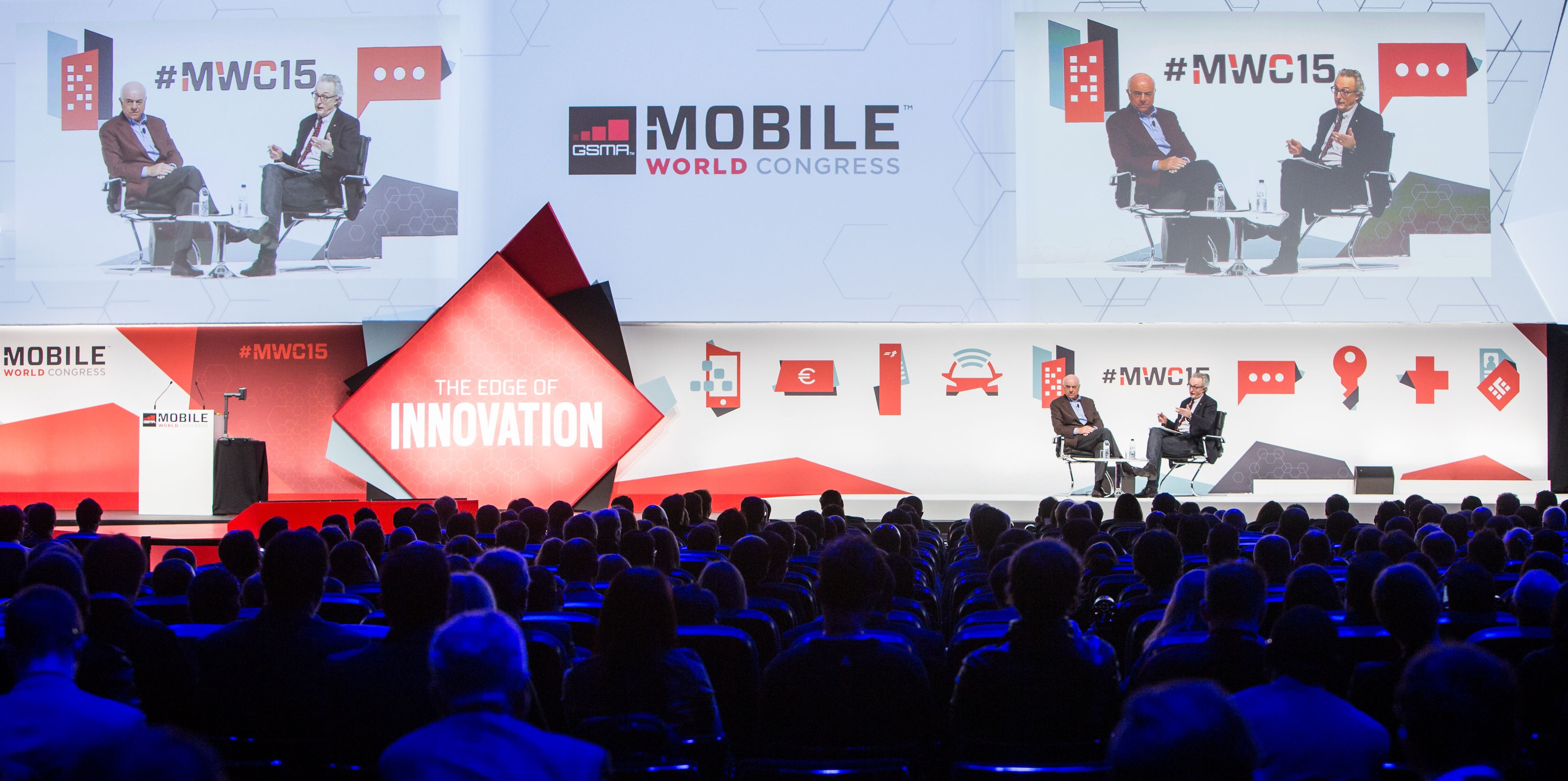 Francisco Gonzalez, Mobile World Congress, Barcelona, BBVA Chairman Picture of the Mobile World Congress with BBVA Chairman Francisco Gonzalez