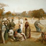 Picture of painting origins of tennis BBVA