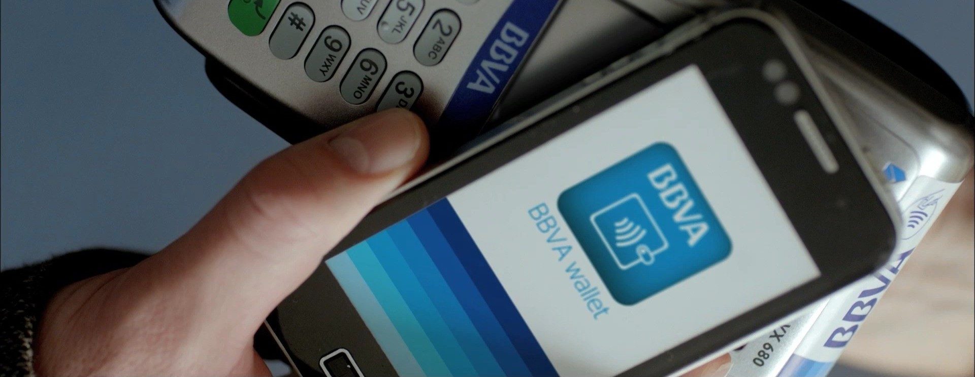 bbva wallet mobile contactless payment visa android apple ios nfc technology