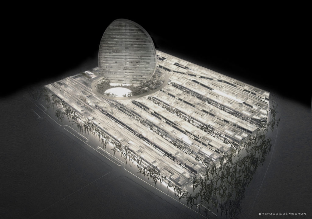 Photography of the BBVA new headquarters model