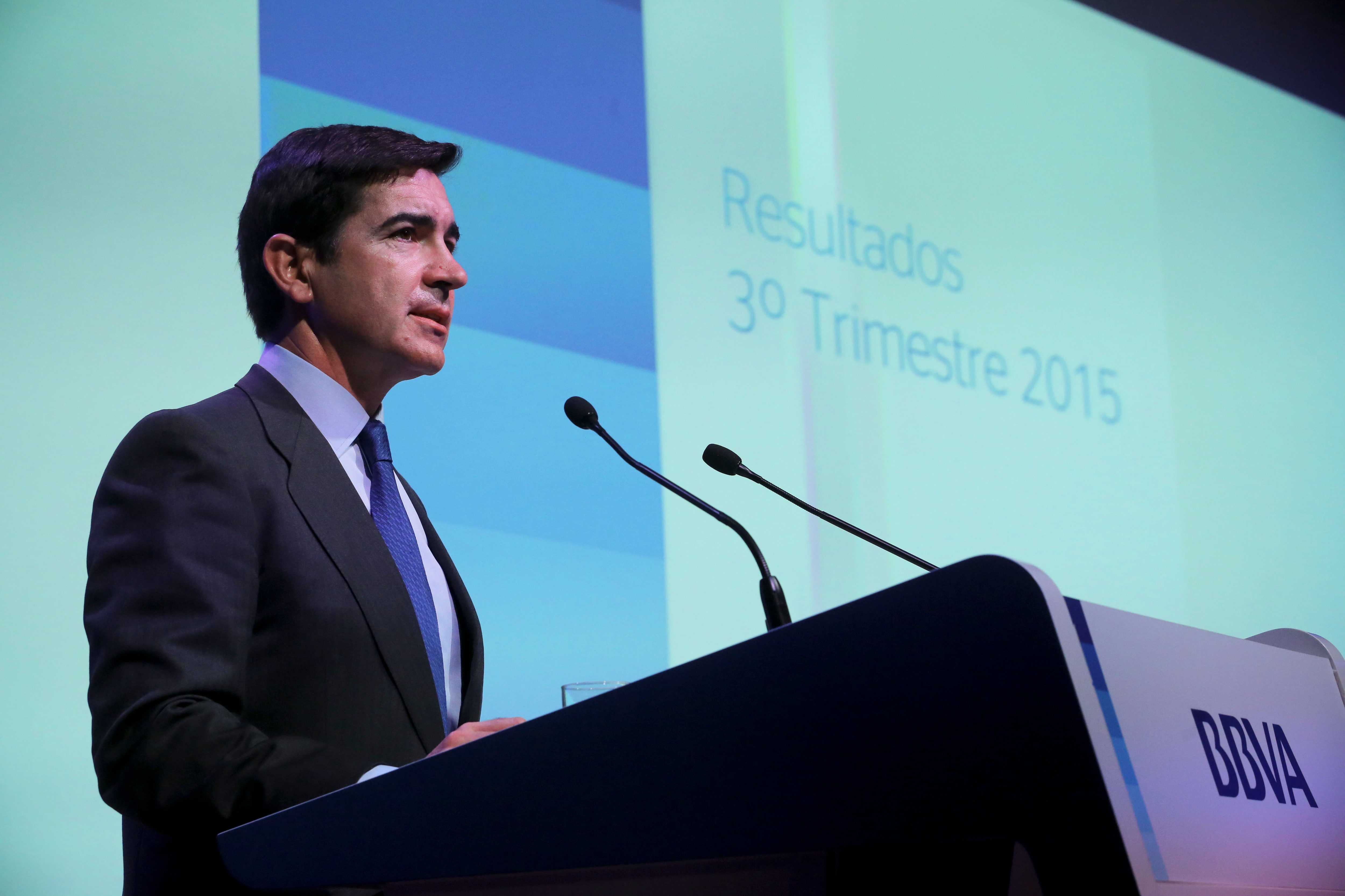 Picture of Carlos Torres Vila BBVA COO 3Q15 Results