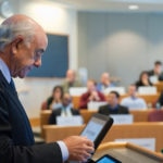 Francisco González in the Harvard Business School photograph BBVA