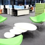 Open space offices in Ciudad BBVA Picture of the open space offices in Ciudad BBVA